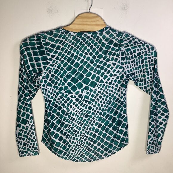 The Bubble Womens Crew Long Sleeve Top Green Size Medium NWT - Picture 2 of 9